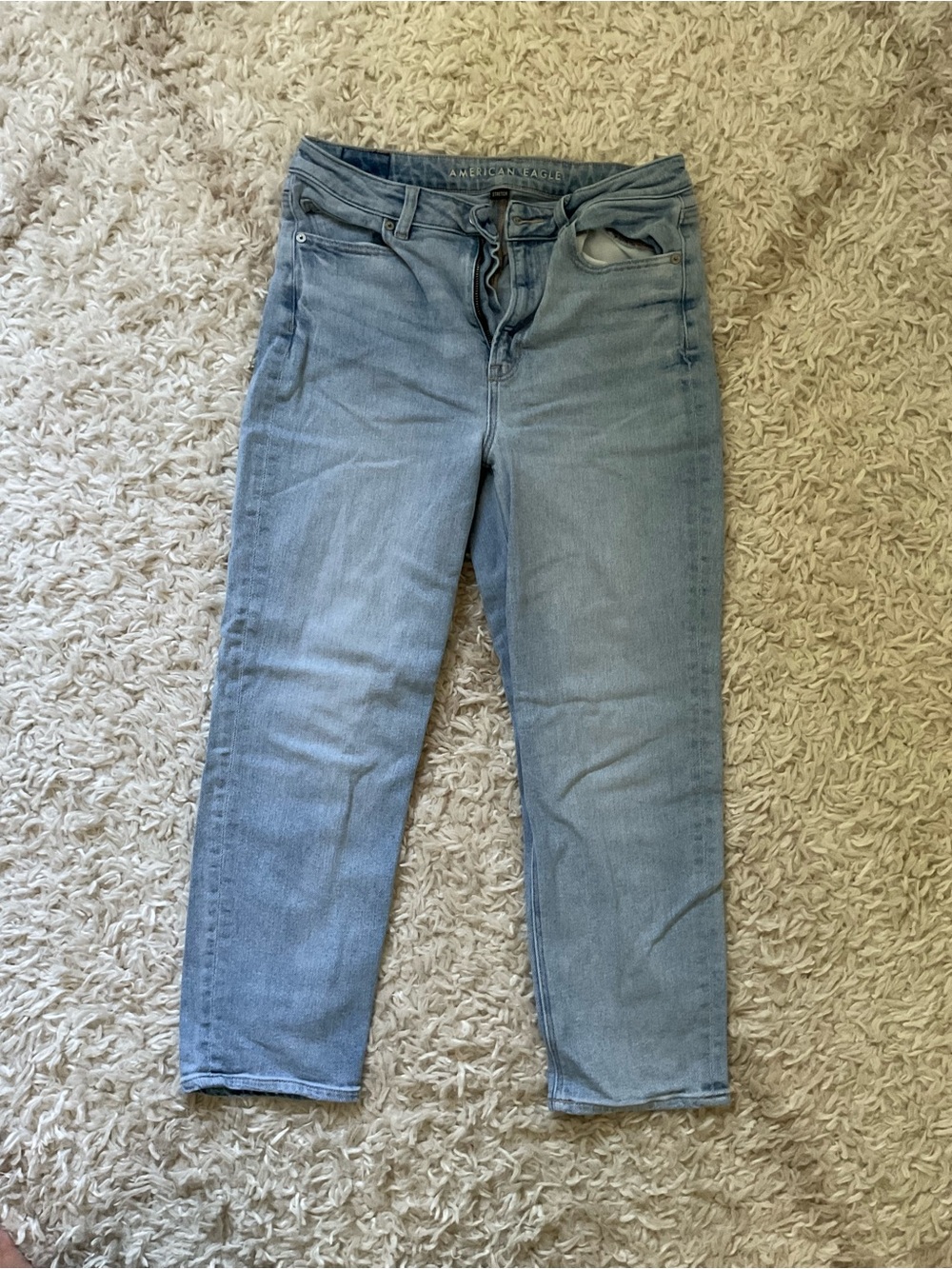 American Eagle Outfitters Light Blue Straight Leg Women's Jeans